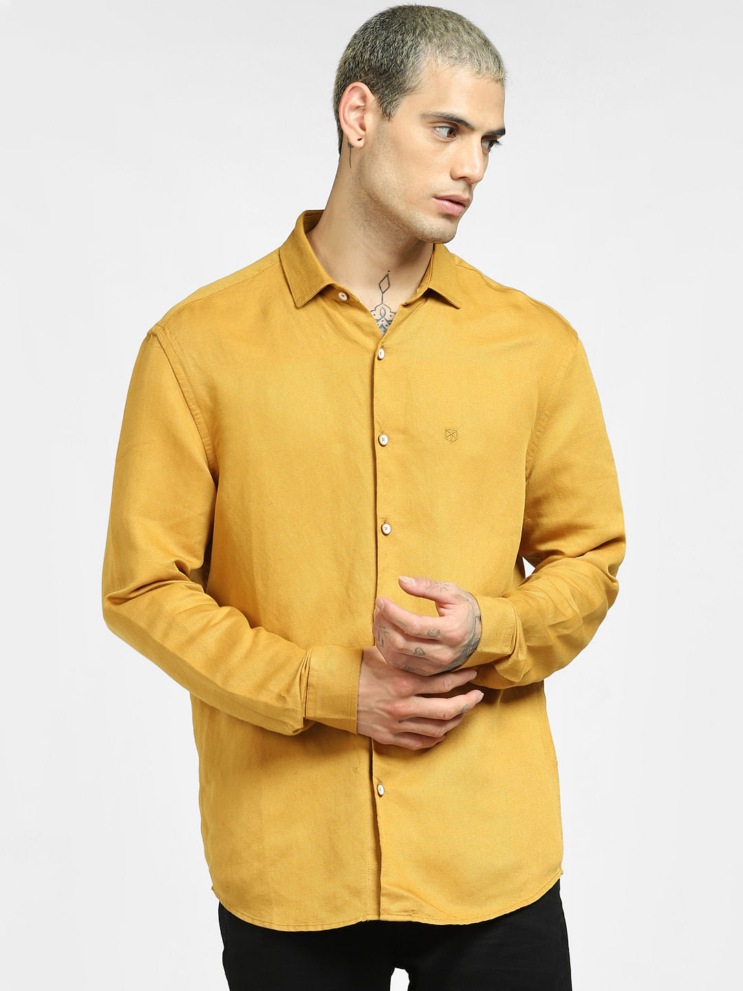 Yellow Full Sleeves Shirt