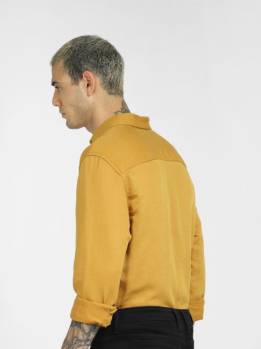 Yellow Full Sleeves Shirt