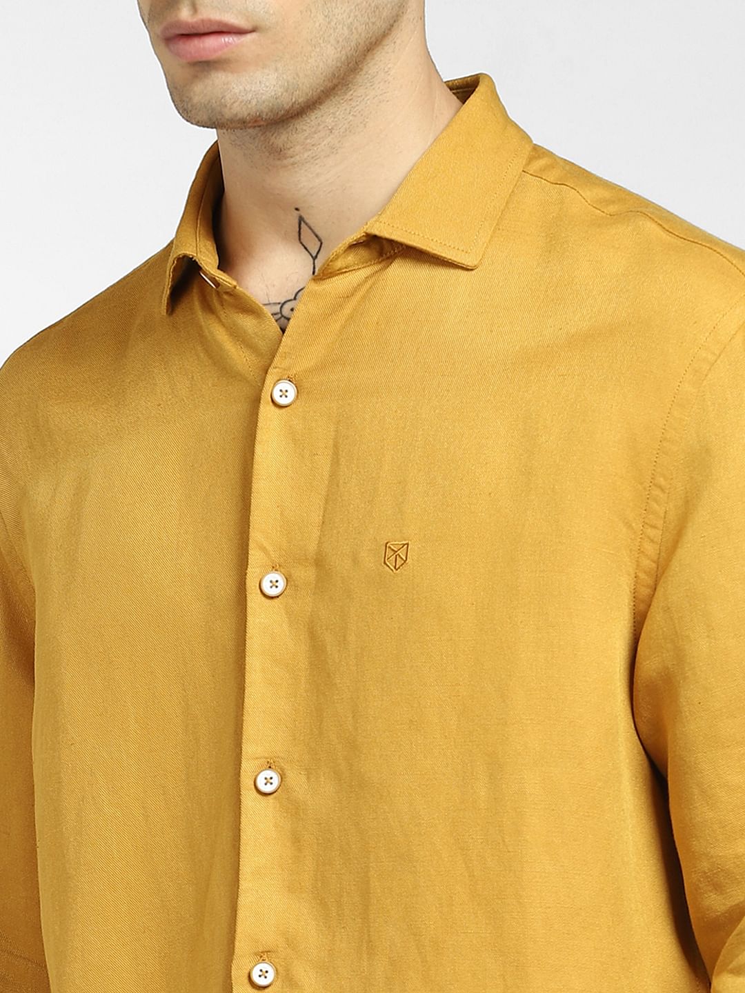 Yellow Full Sleeves Shirt