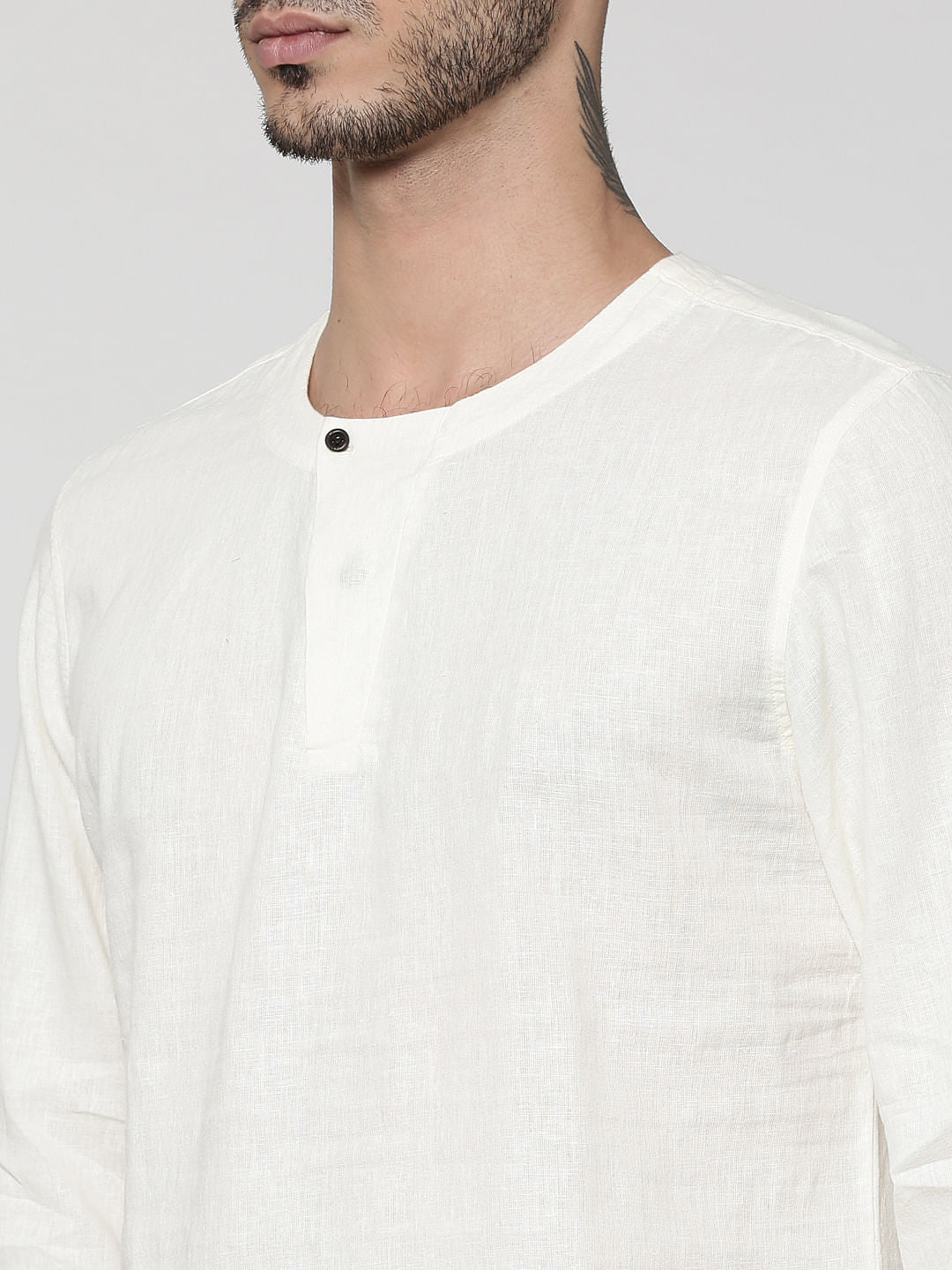 White Full Sleeves Shirt