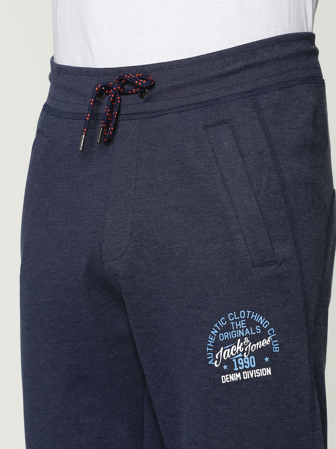 Navy Blue Drawstring Trackpants