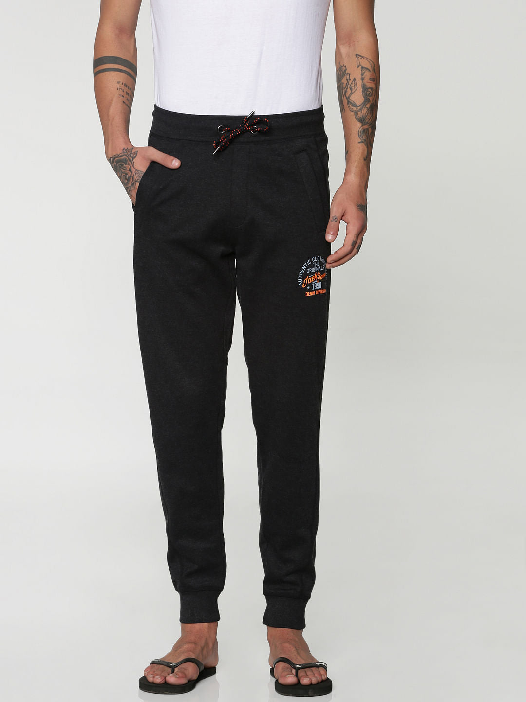 Black Drawstring Trackpants