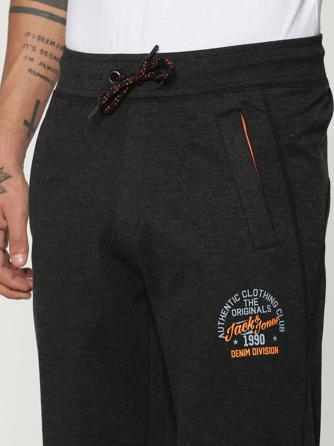 Black Drawstring Trackpants