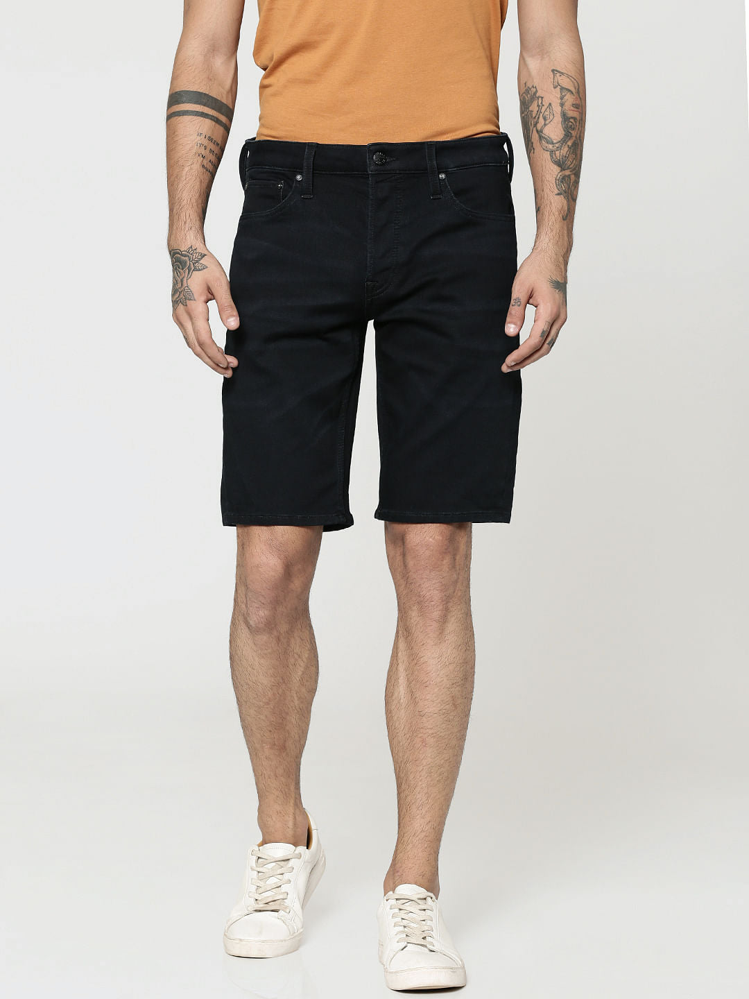 Blue Regular Fit Shorts