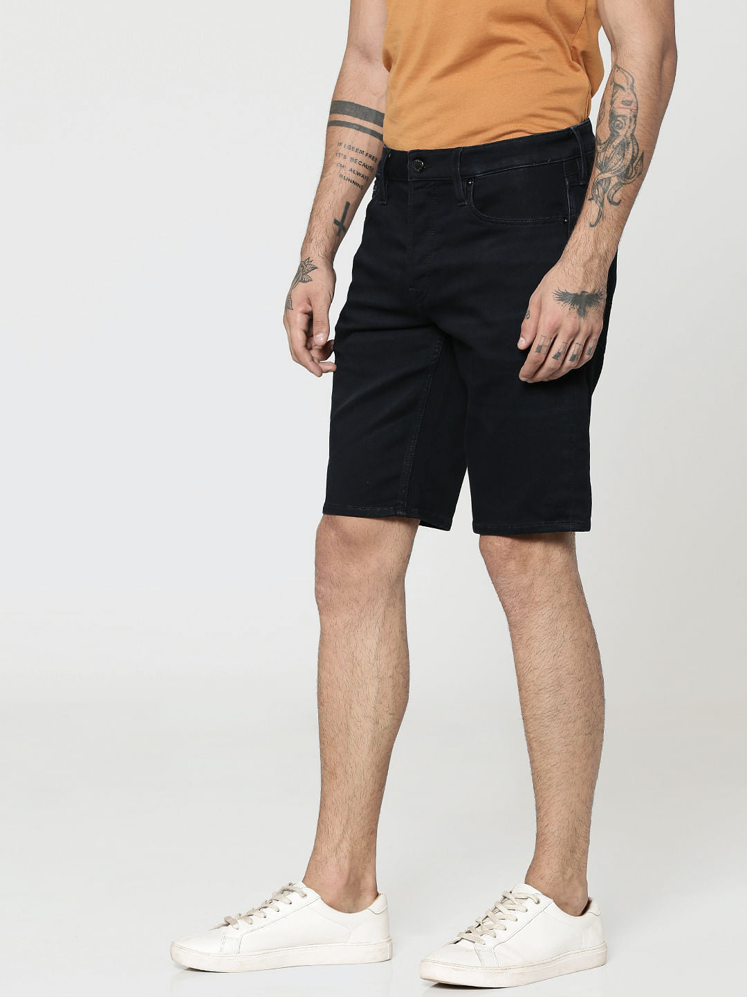 Blue Regular Fit Shorts