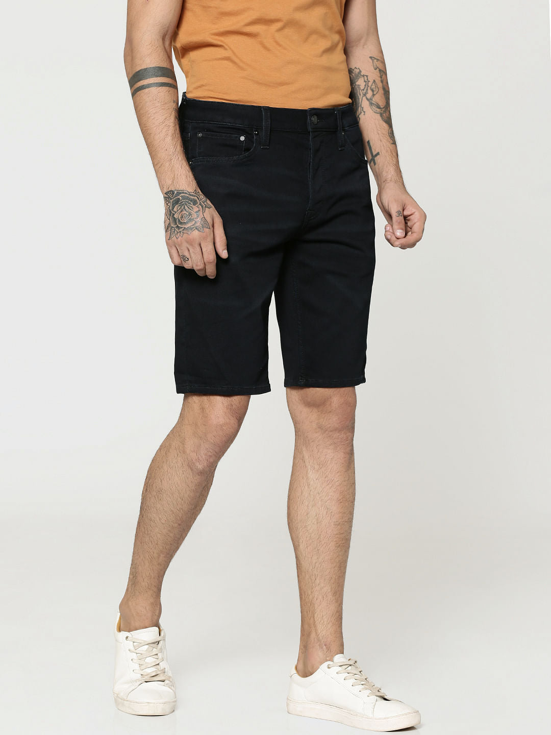 Blue Regular Fit Shorts