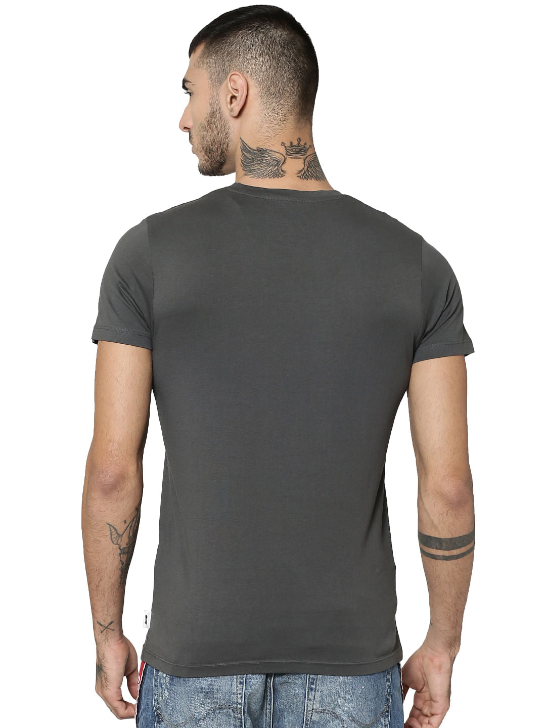 Blue Slim Fit T-Shirts