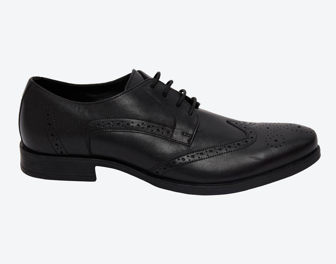 Black Leather Oxfords