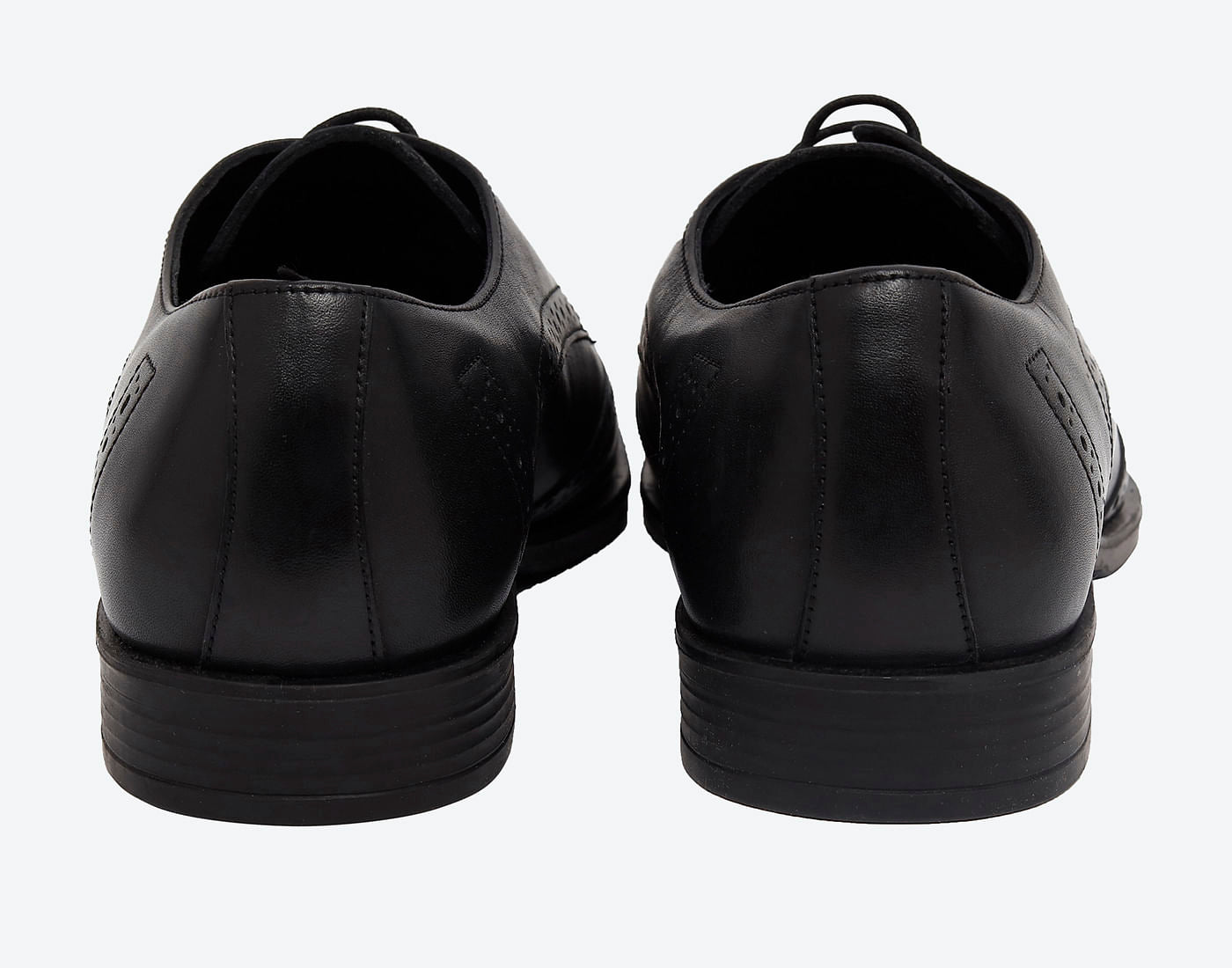 Black Leather Oxfords