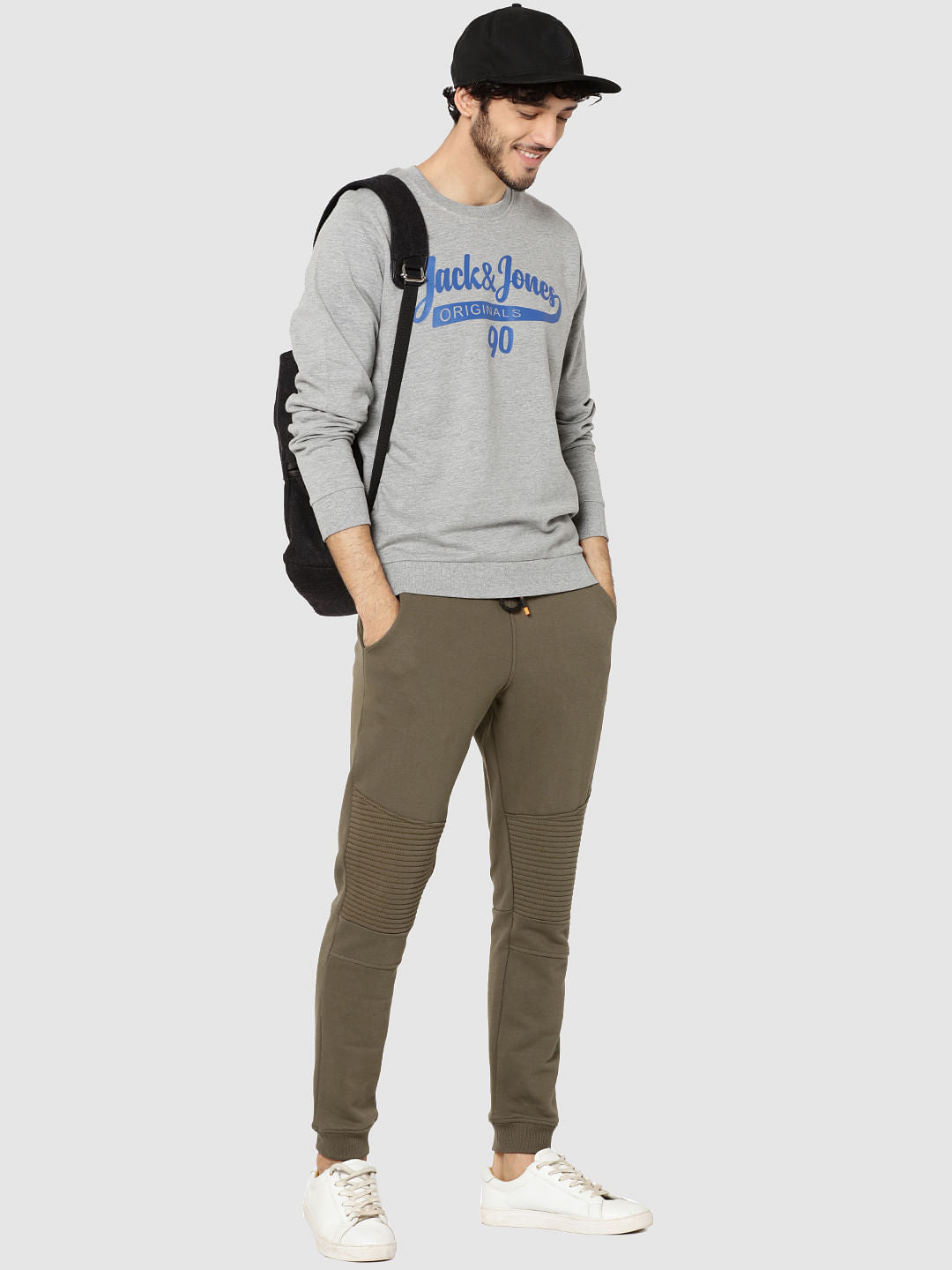 Grey Regular Fit Pullover