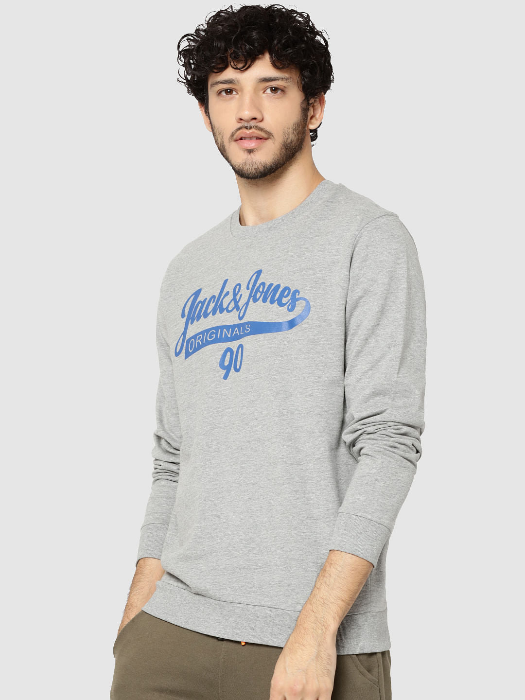Grey Regular Fit Pullover