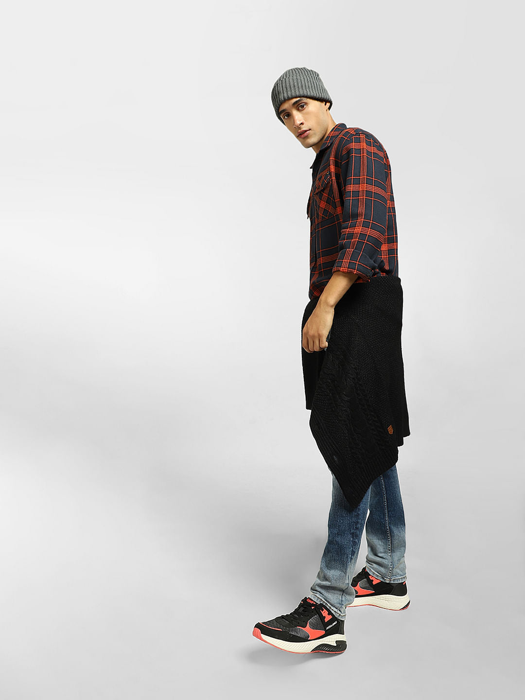 Red Check Full Sleeves Shirt