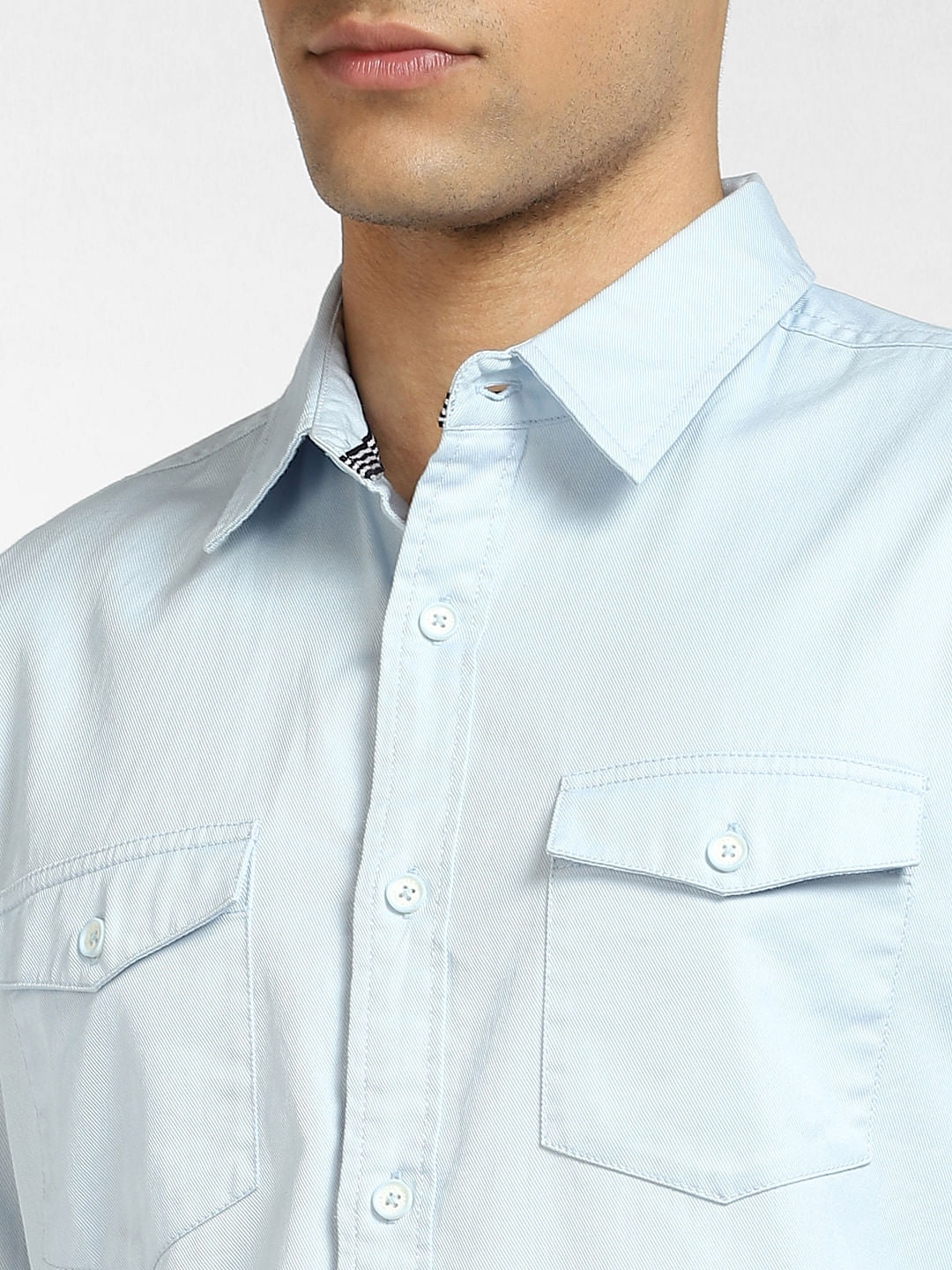 Light Blue Full Sleeves Shirt