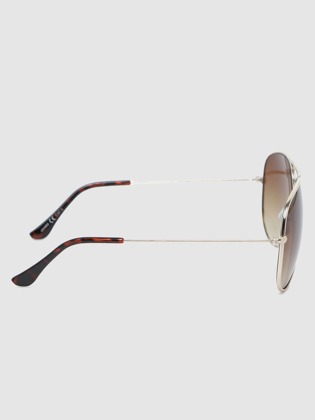 Brown Aviator Sunglasses