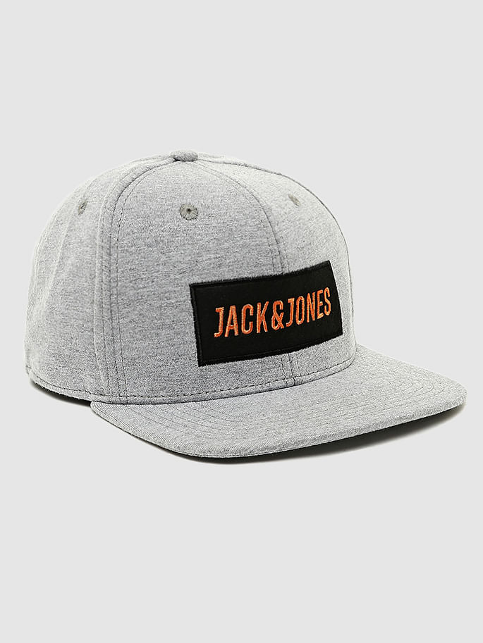 Grey Logo Print Cap - ONE