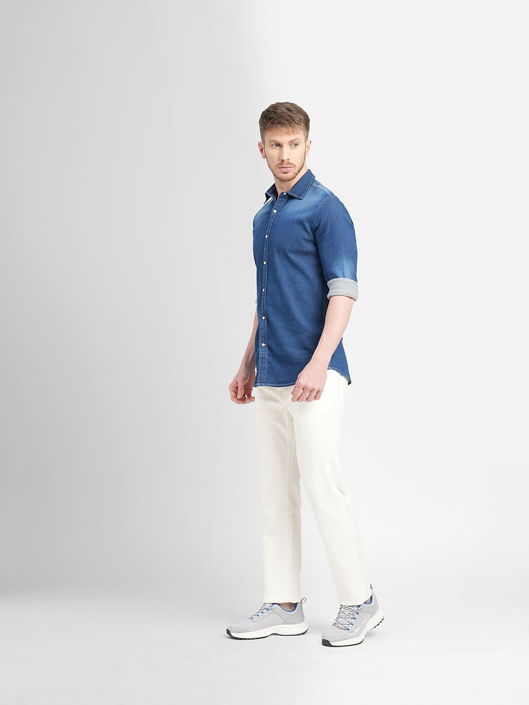 Blue Denim Full Sleeves Shirt