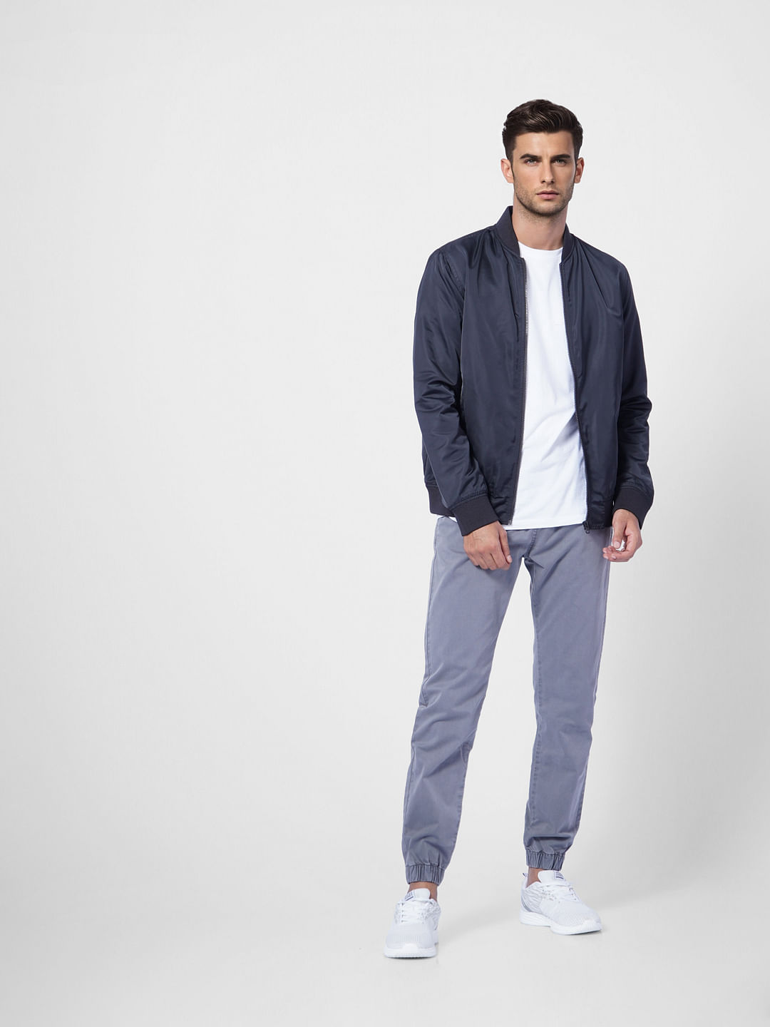Grey Low Rise Jogger Pant - S