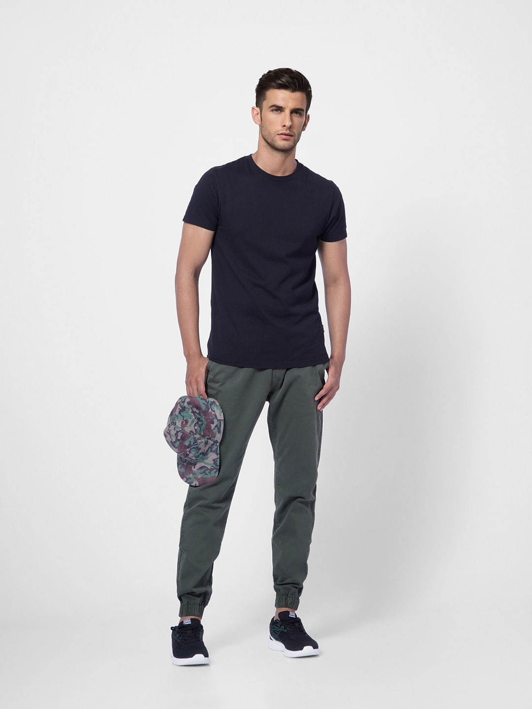 Olive Green Low Rise Jogger Pant - S