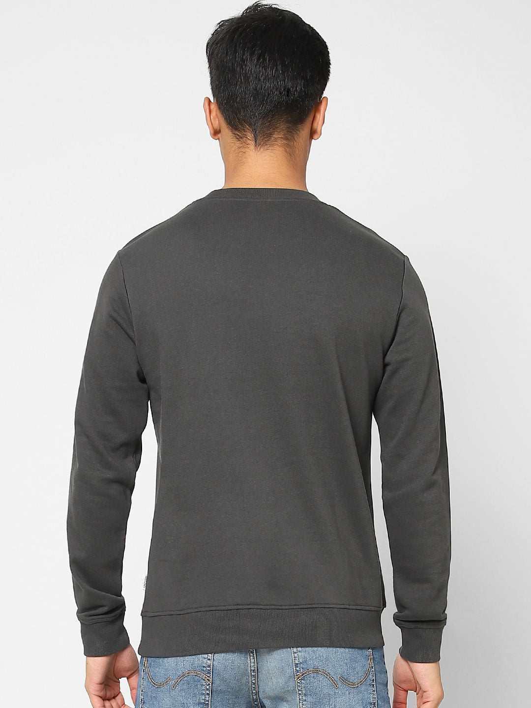 Black Graphic Print Sweatshirt