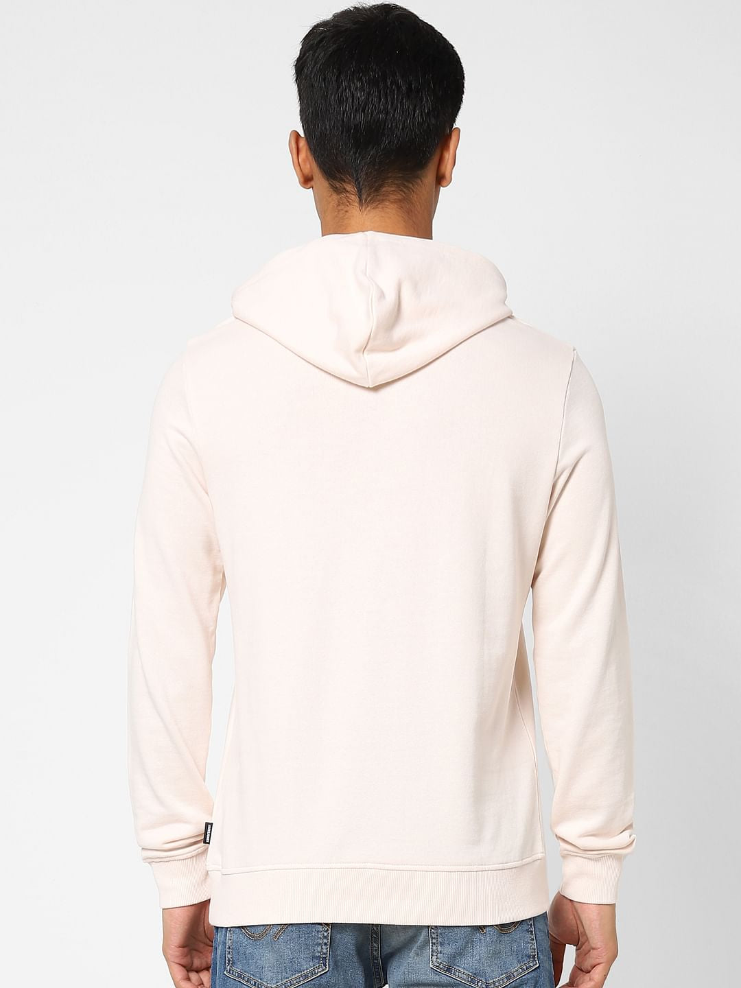 Pink Logo Print Hooded Sweatshirt