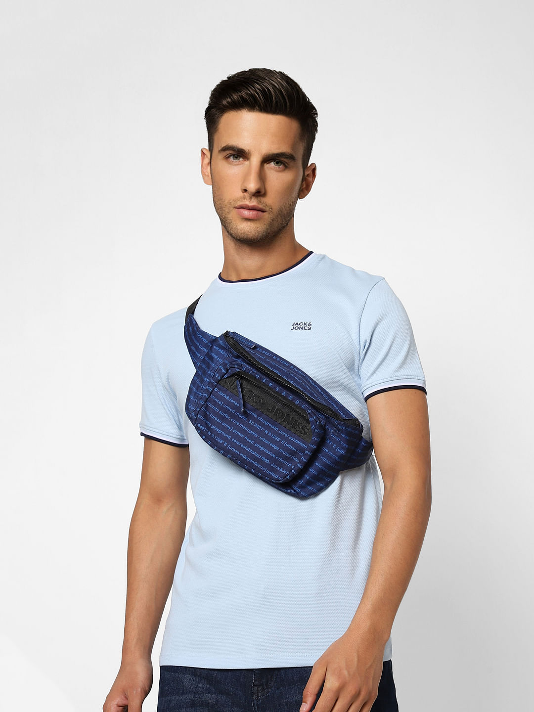 Blue Crew Neck T-shirt