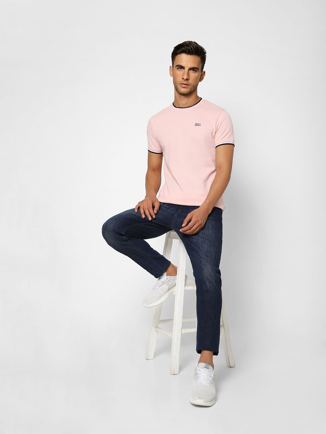 Pink Crew Neck T-shirt - S