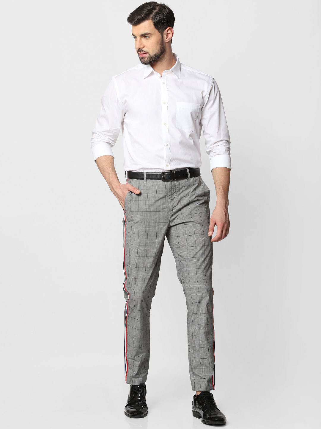 White Formal Full Sleeves Shirt