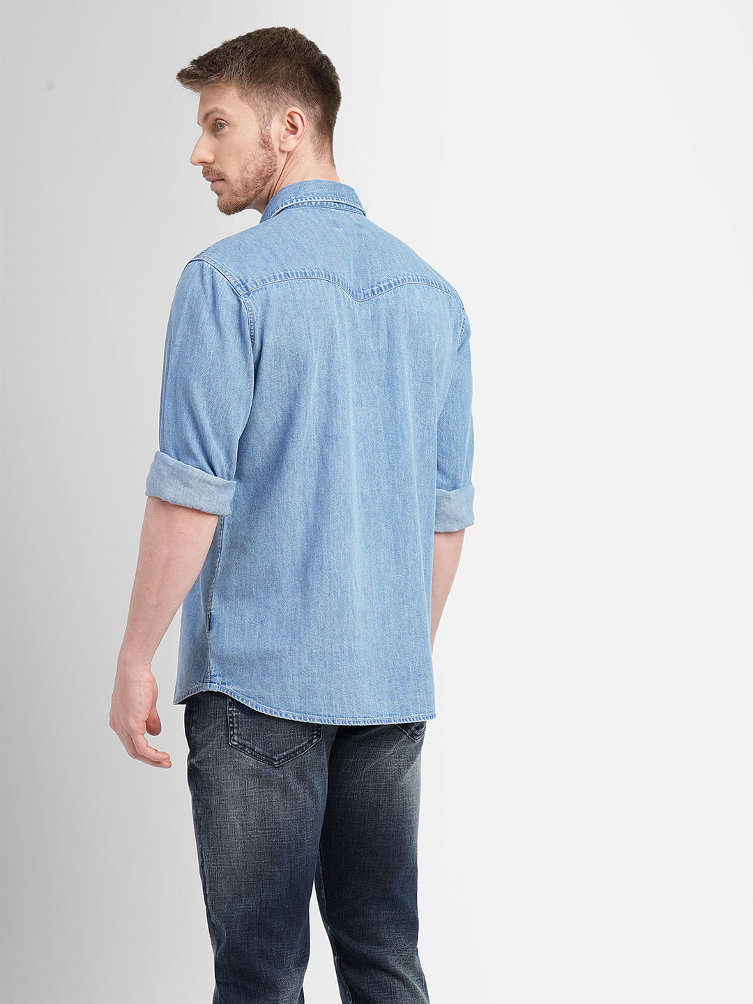 Blue Denim Full Sleeves Shirt