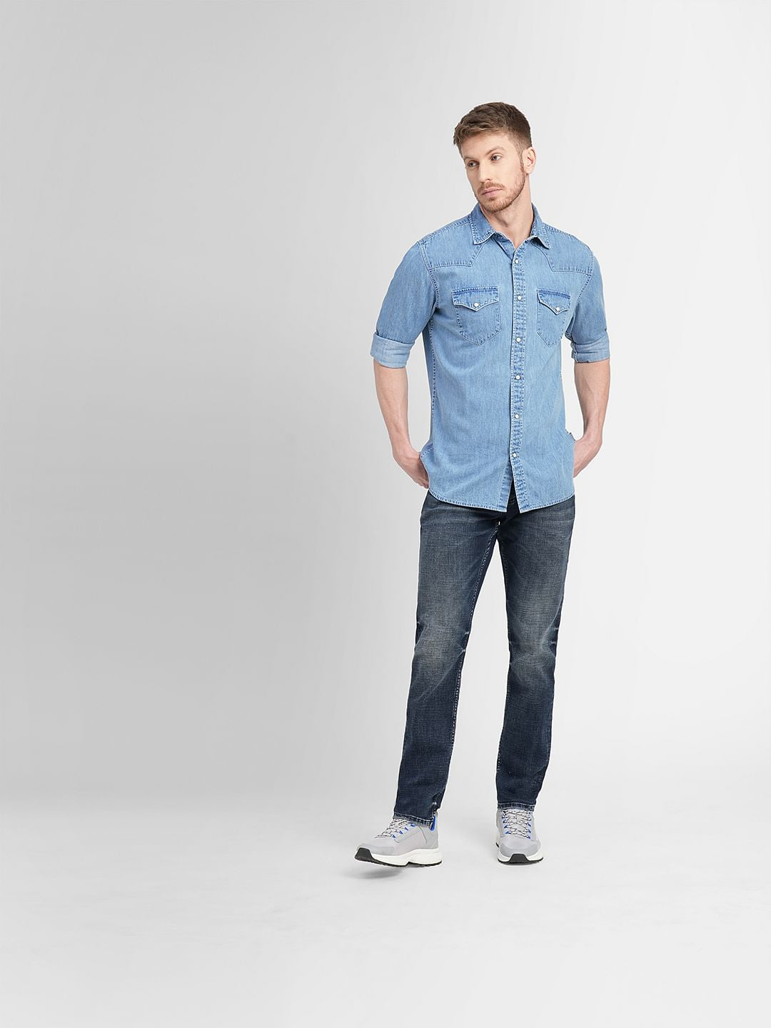Blue Denim Full Sleeves Shirt