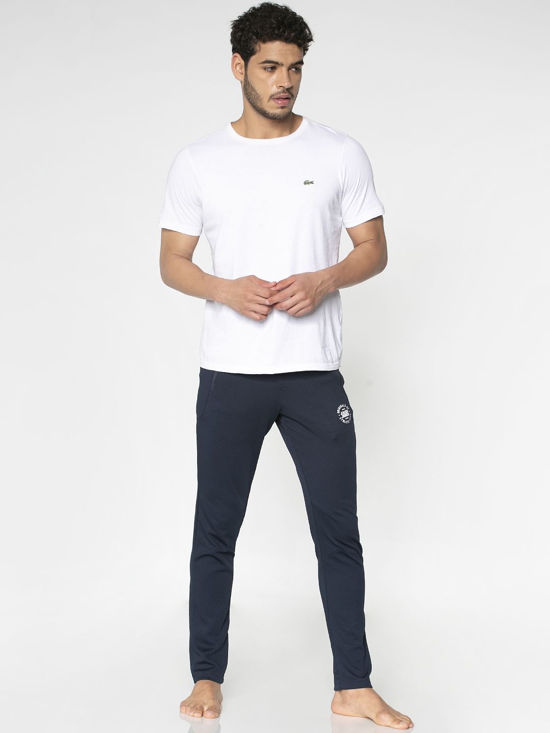 Navy Blue Drawstring Trackpants