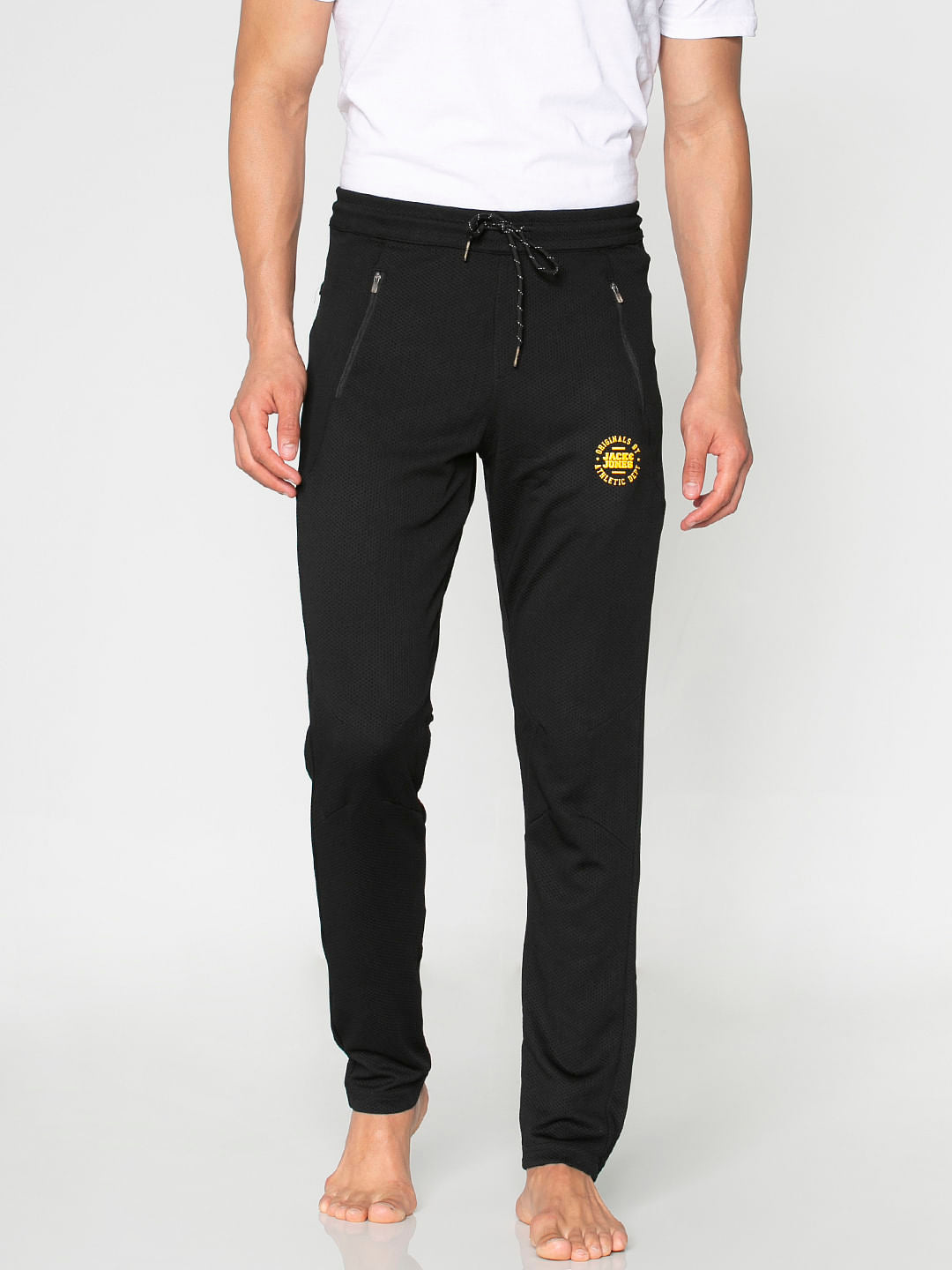 Black Drawstring Trackpants