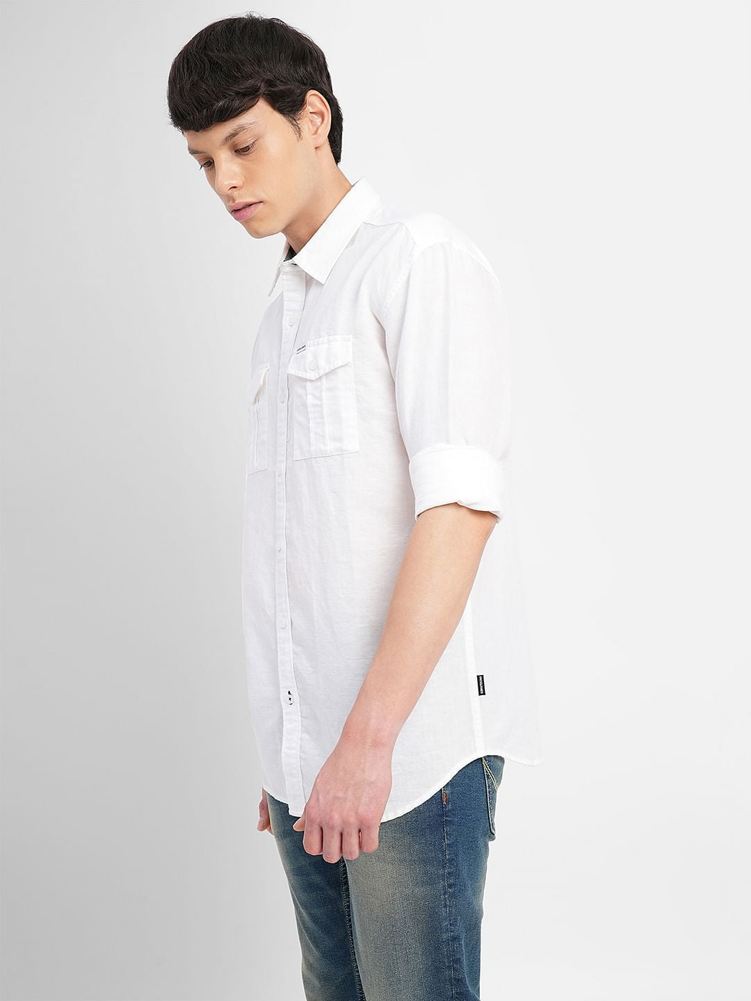 White Full Sleeves Shirt