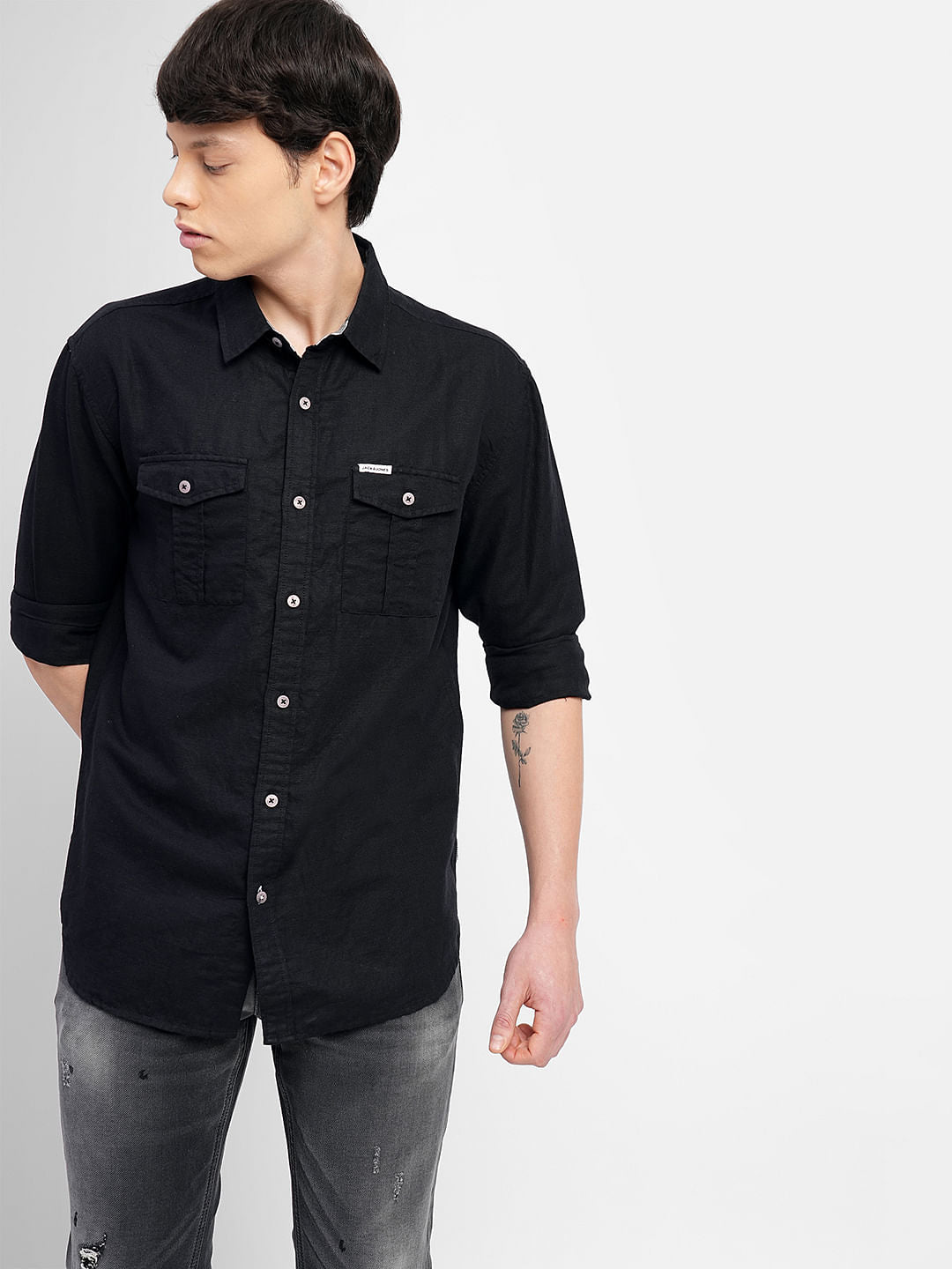 Black Full Sleeves Shirt