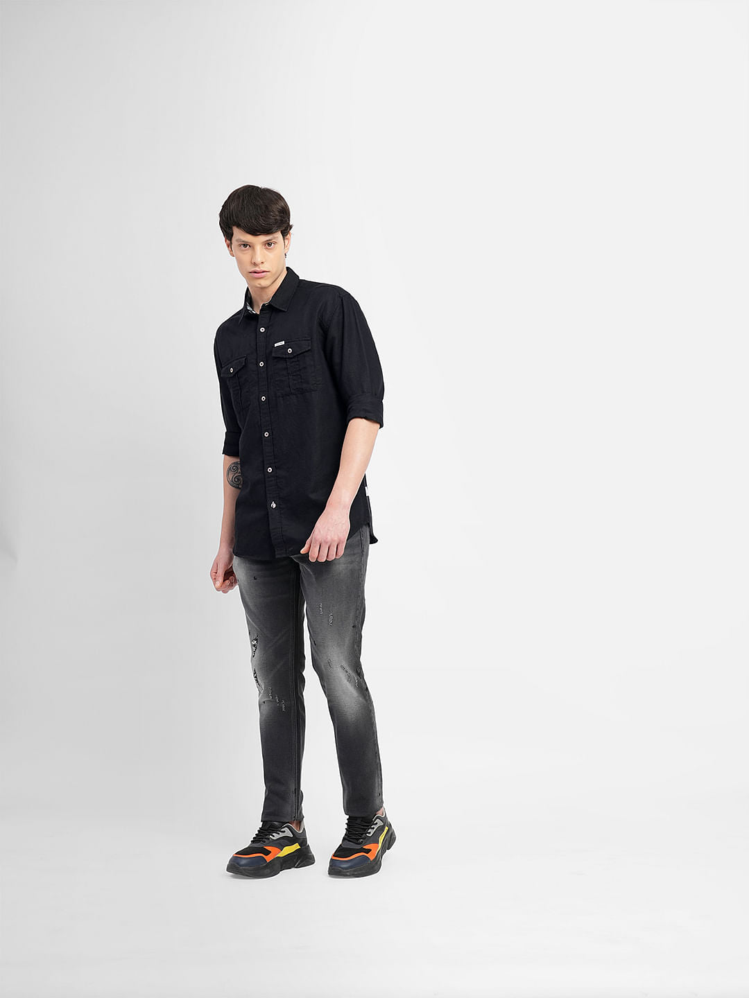 Black Full Sleeves Shirt