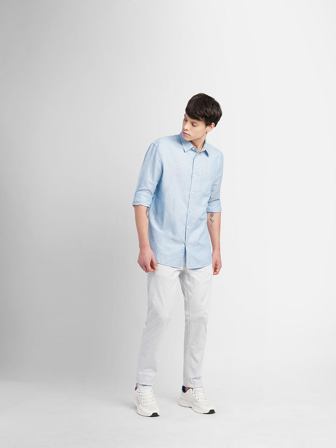 Sky Blue Full Sleeves Shirt