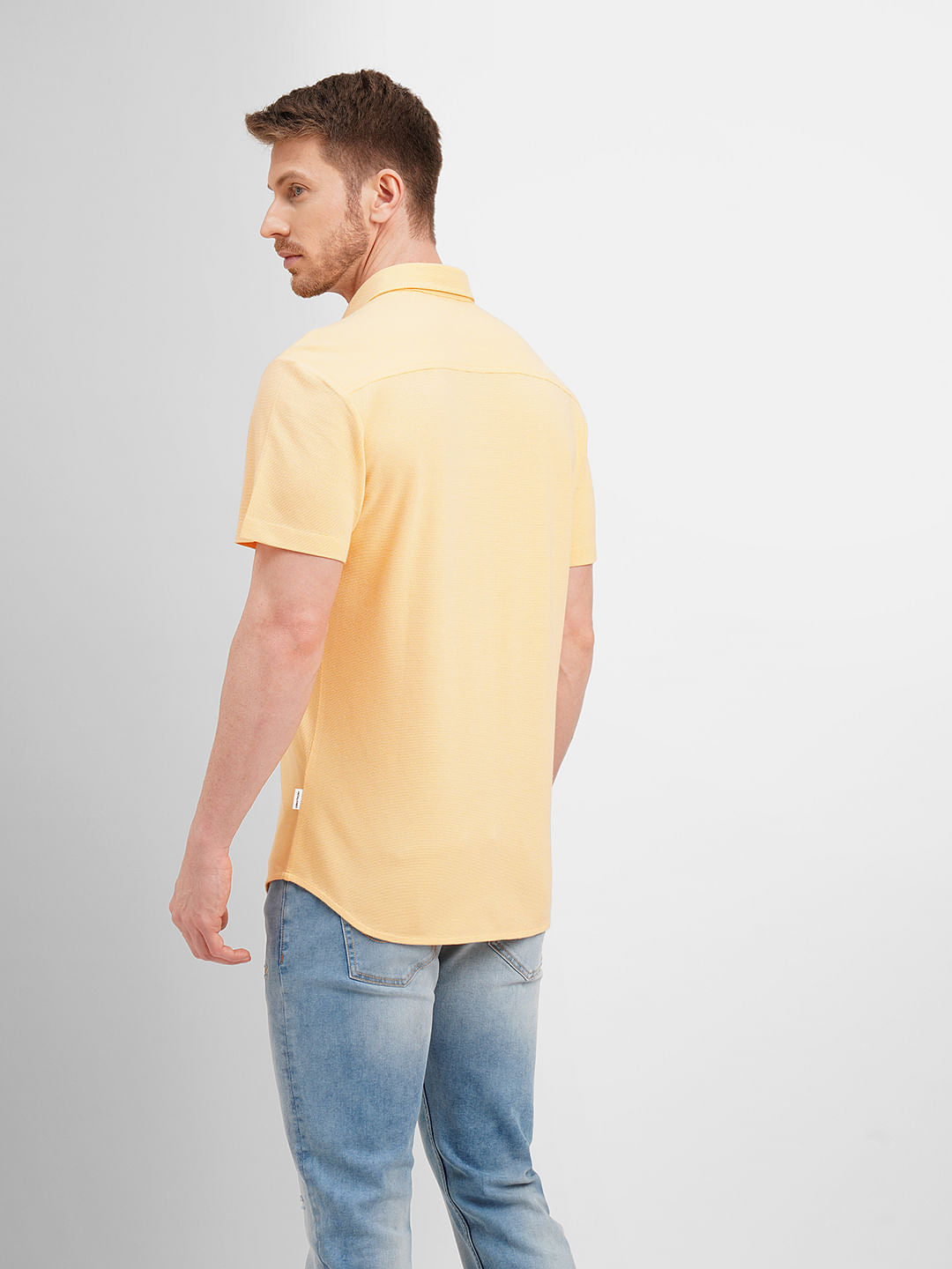 Yellow Short Sleeves Shirt
