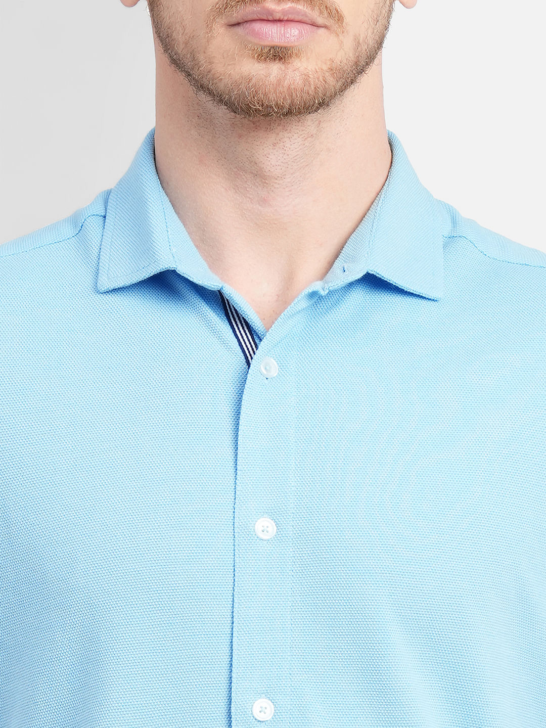 Blue Short Sleeves Shirt