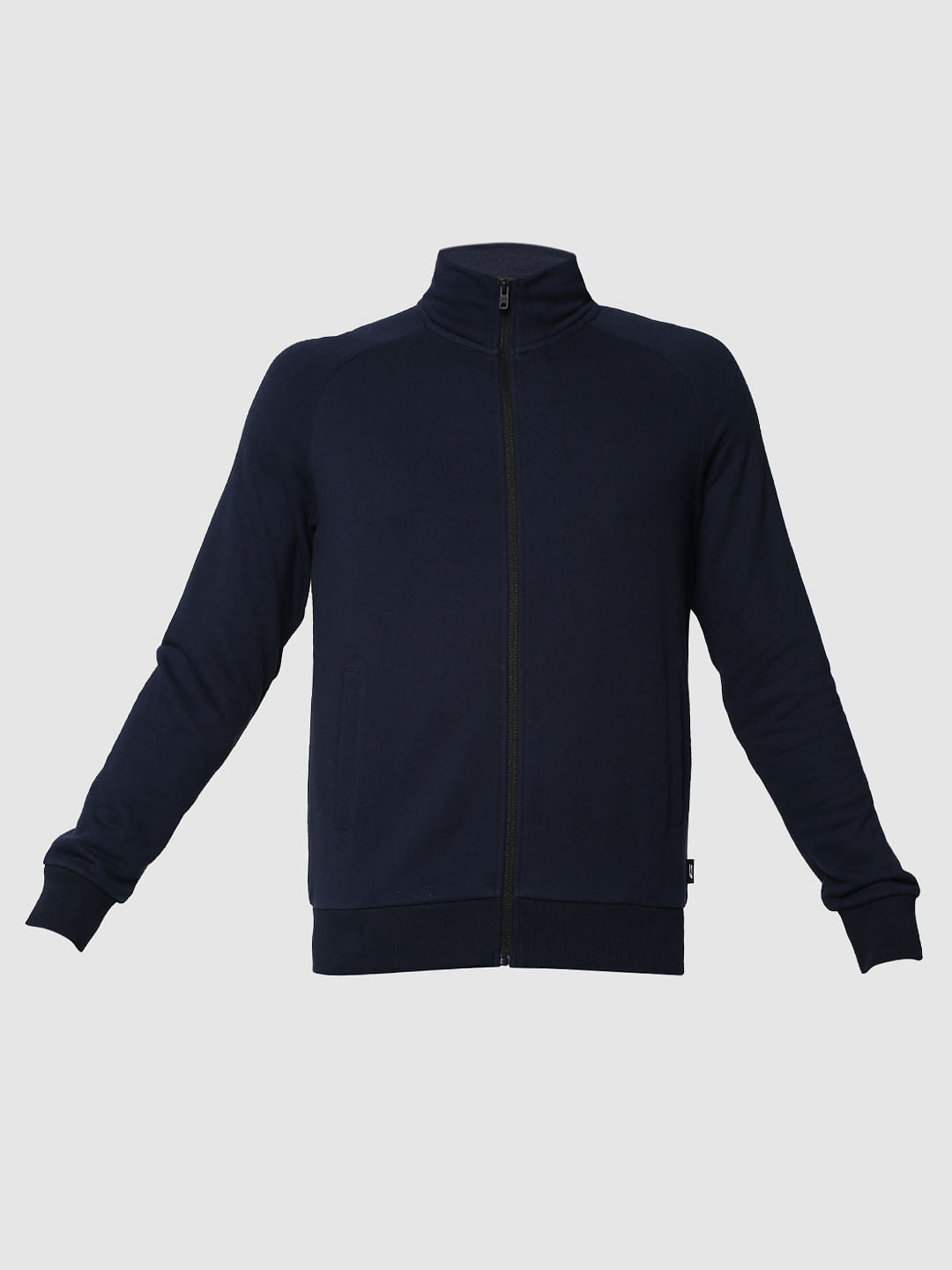 Navy Blue Zip Up Sweatshirt