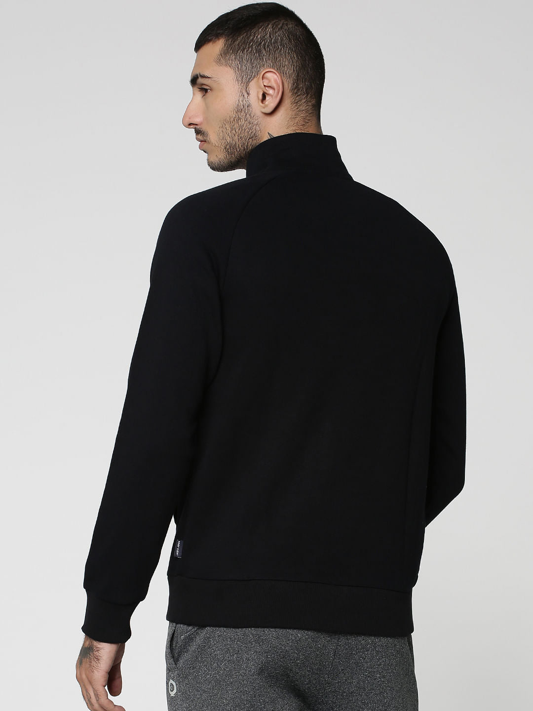 Black Zip Up Sweatshirt