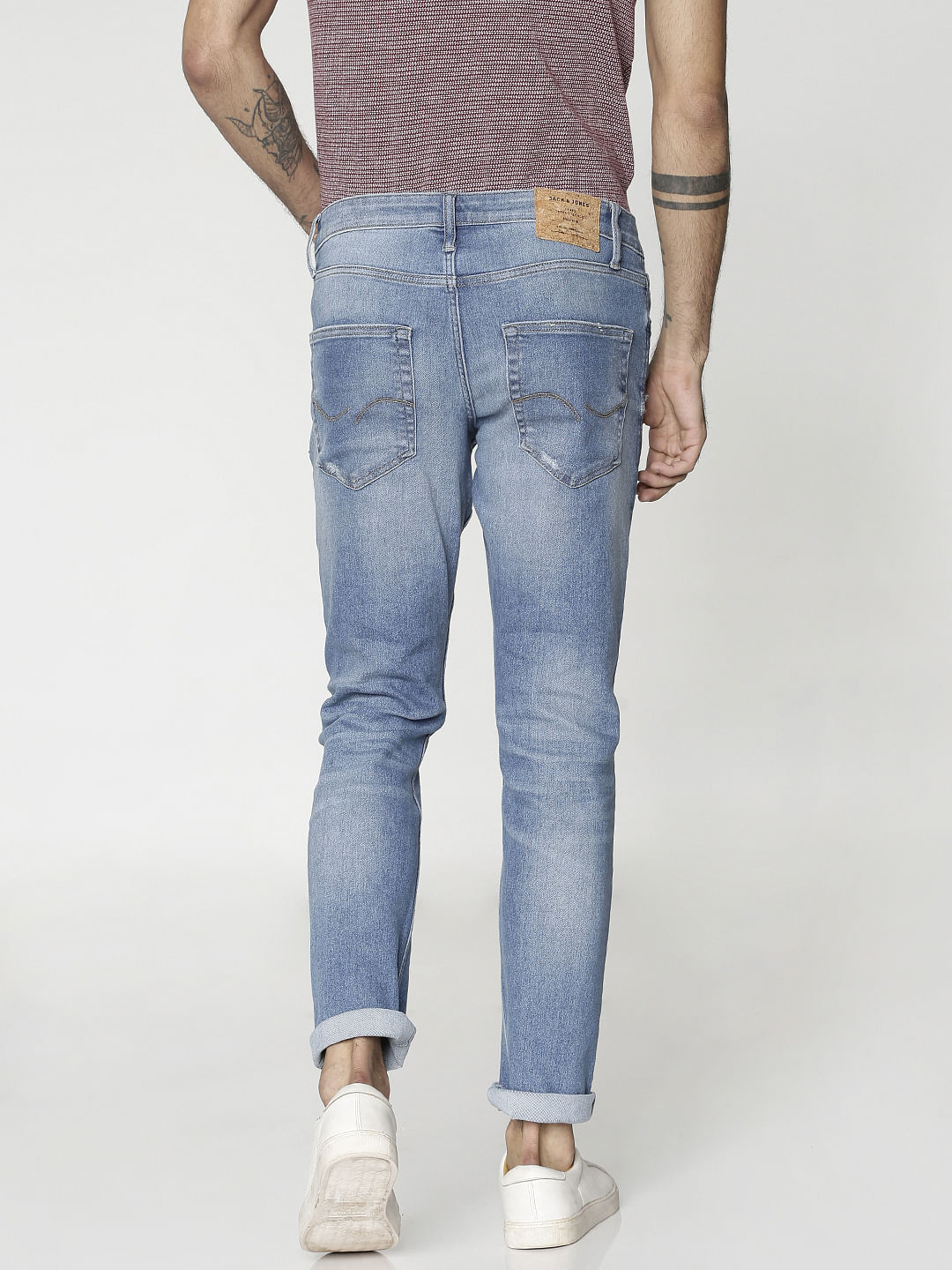 Blue Washed Glenn Slim Fit Jeans
