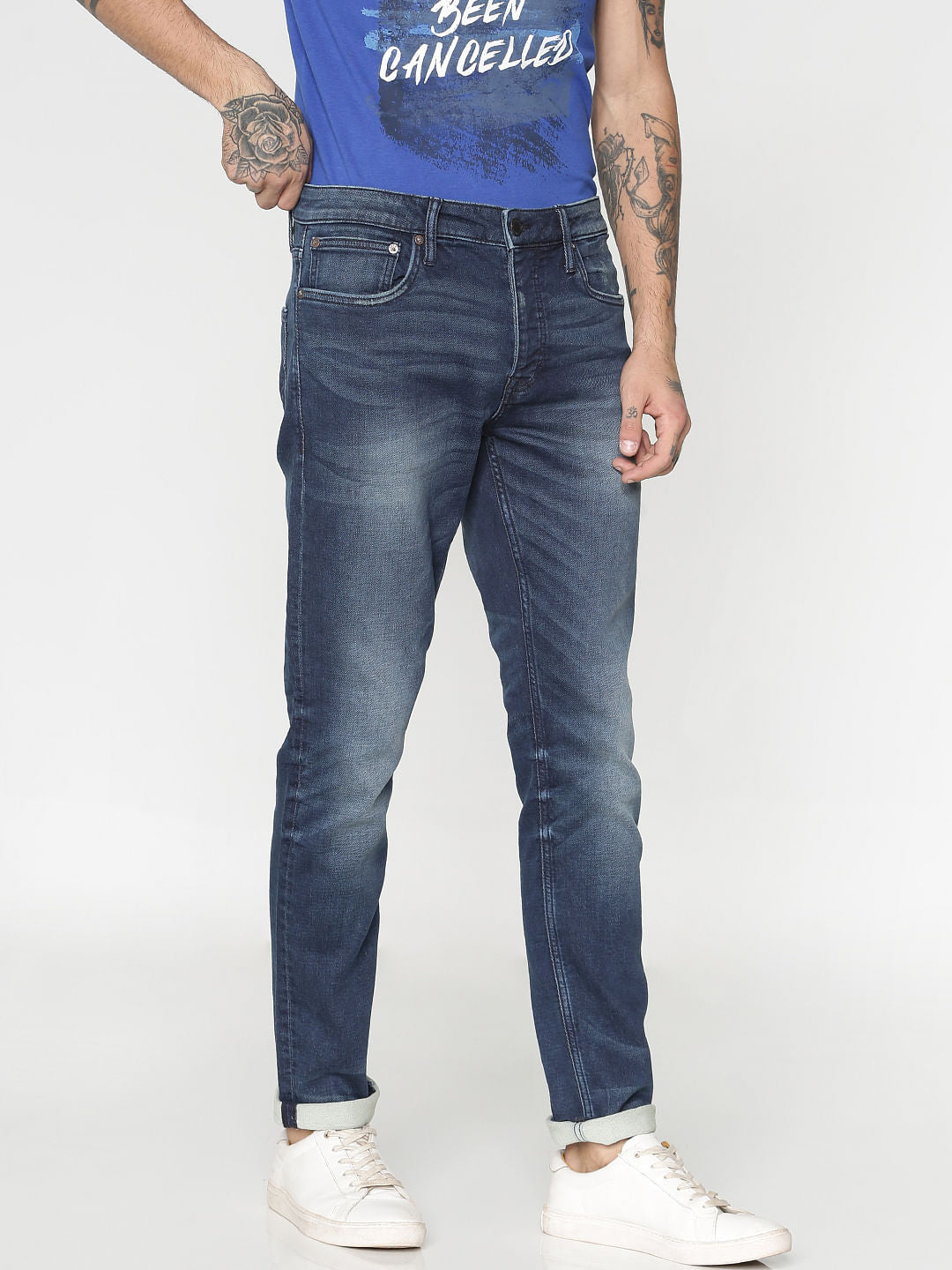 Blue Light Wash Ben Skinny Fit Jeans