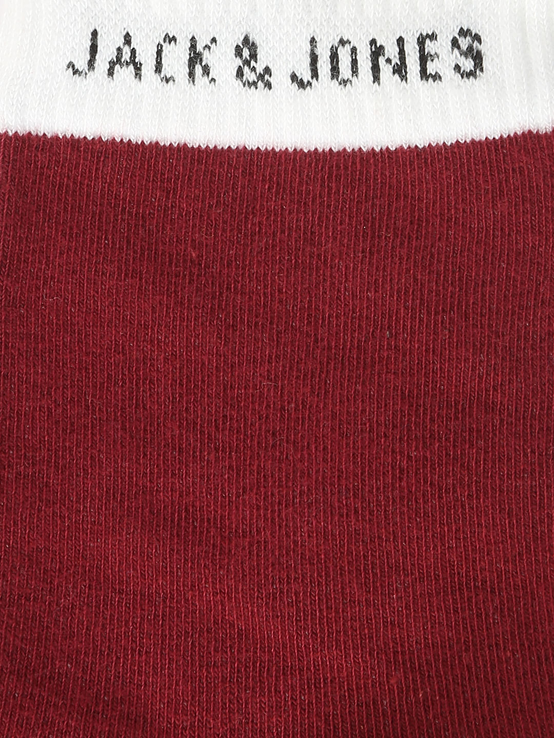 White Colour Blocked Mid Calf Length Socks