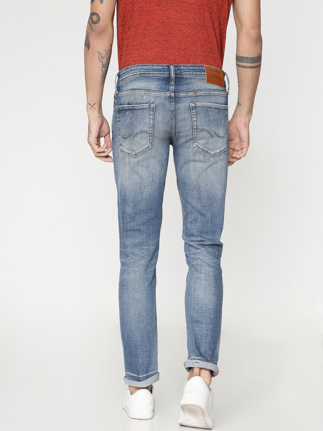 Light Blue Washed Glenn Slim Fit Jeans
