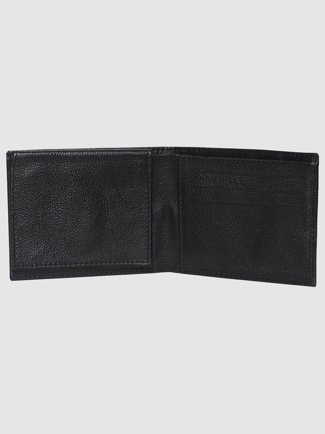 Black Leather Textured Wallet