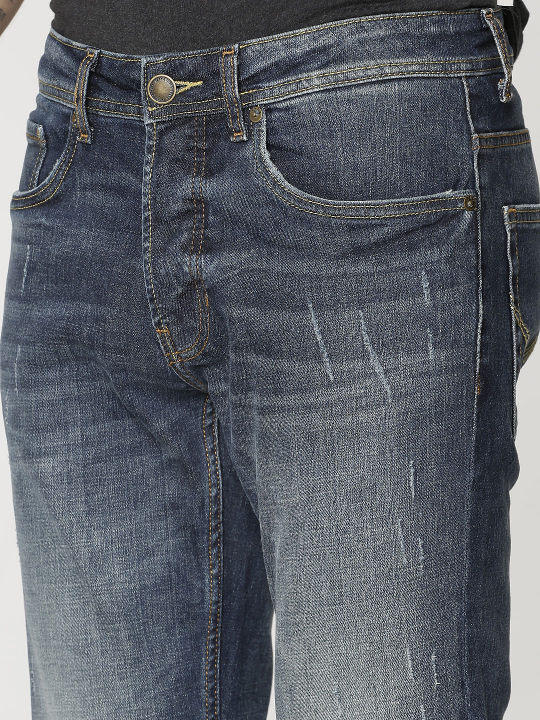 Blue Washed Tim Anti Fit Jeans