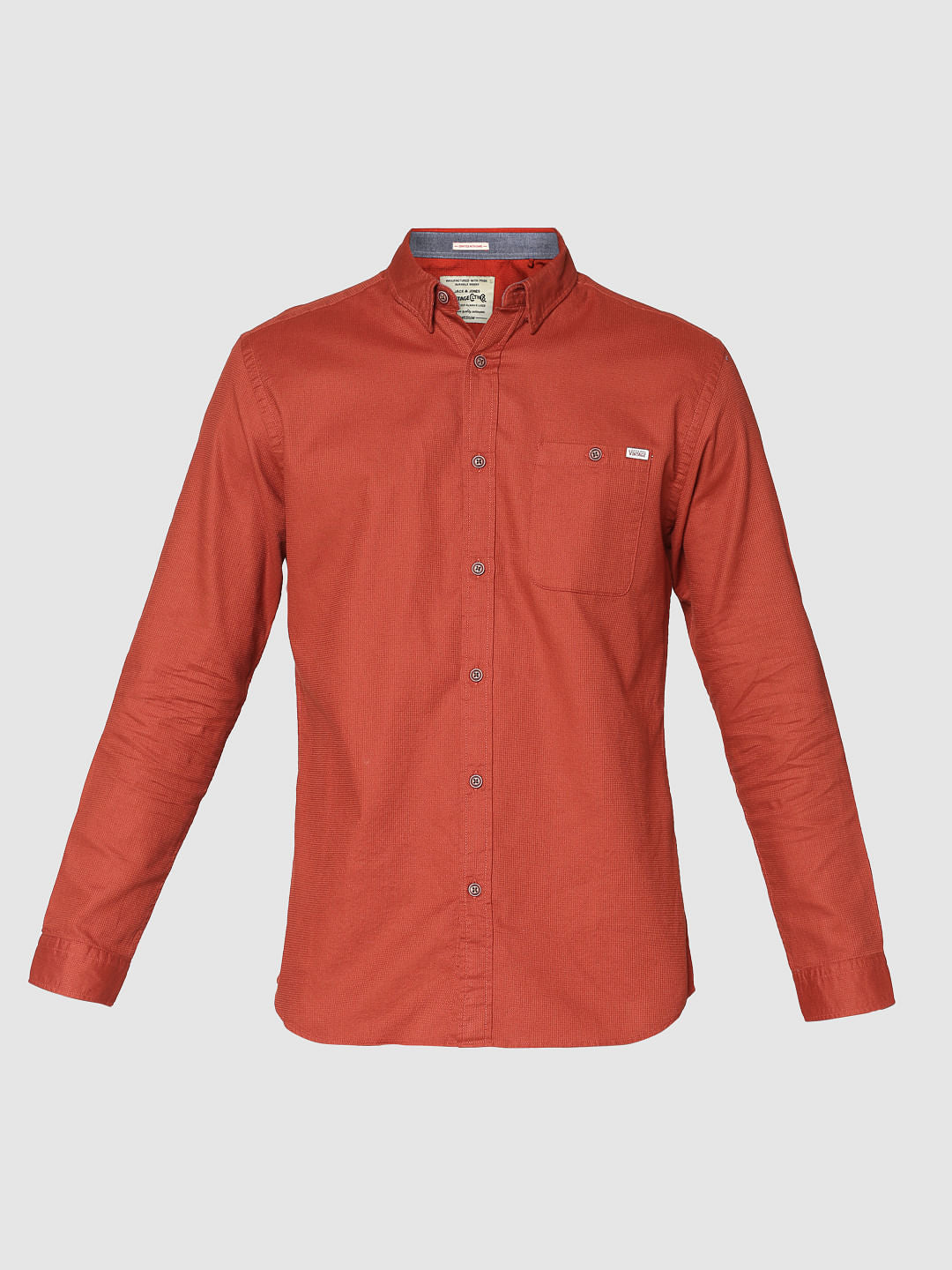 Rust Full Sleeves Shirt