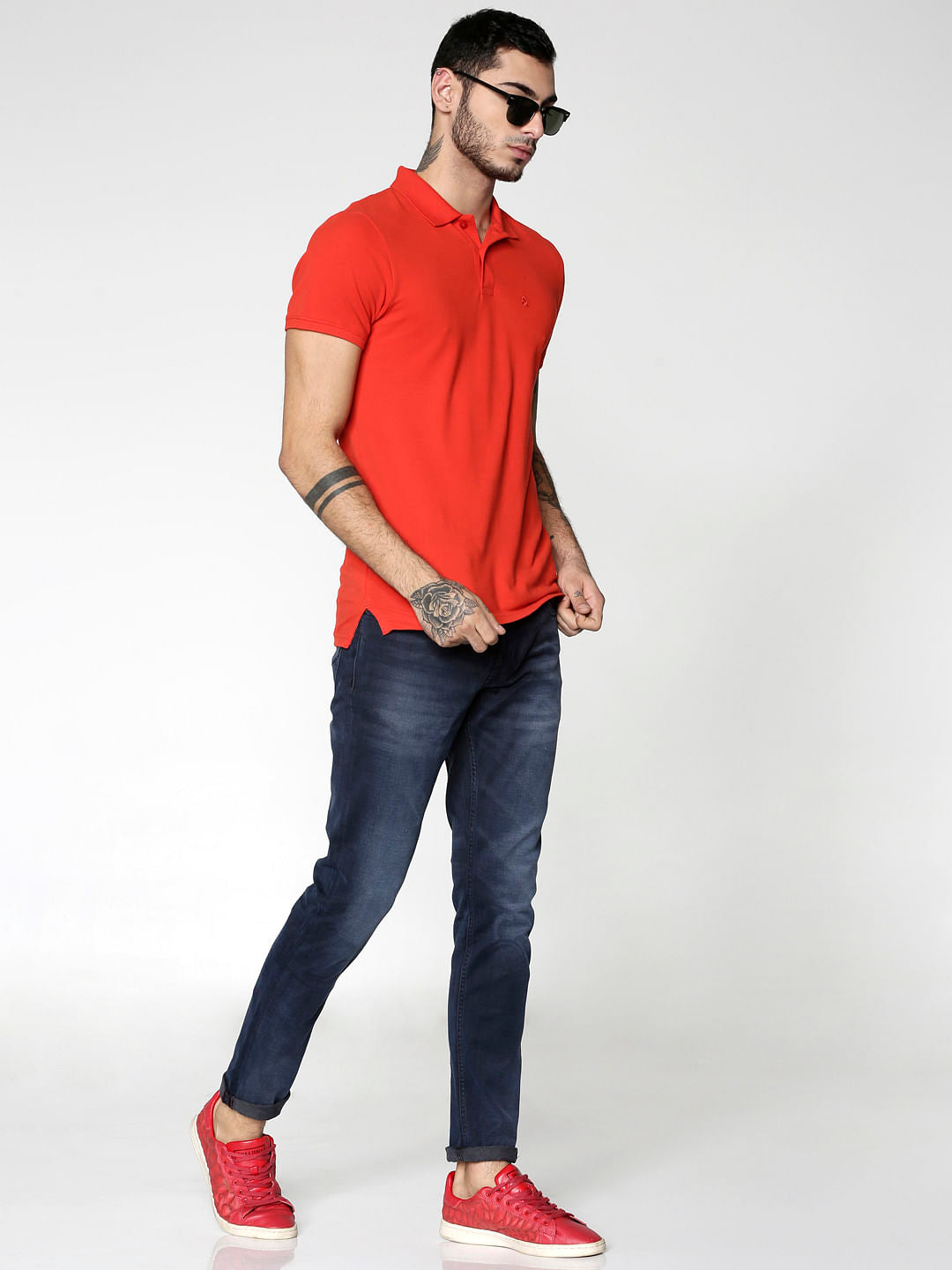 Blue Light Washed Glenn Slim Fit Jeans