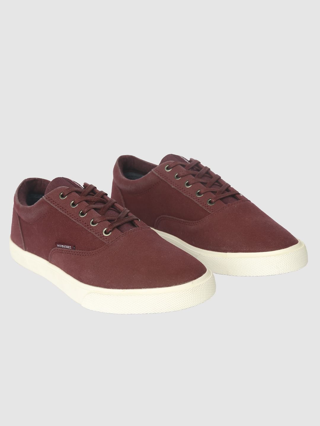 Maroon Suede Sneakers - 6