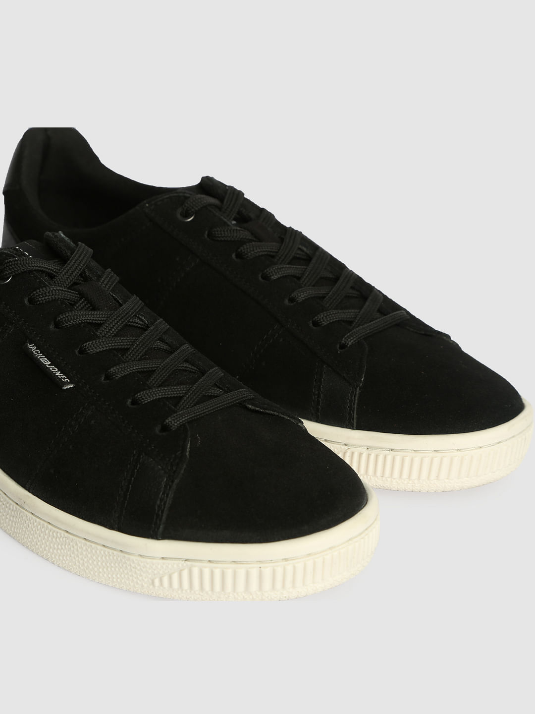 Black Leather Sneakers