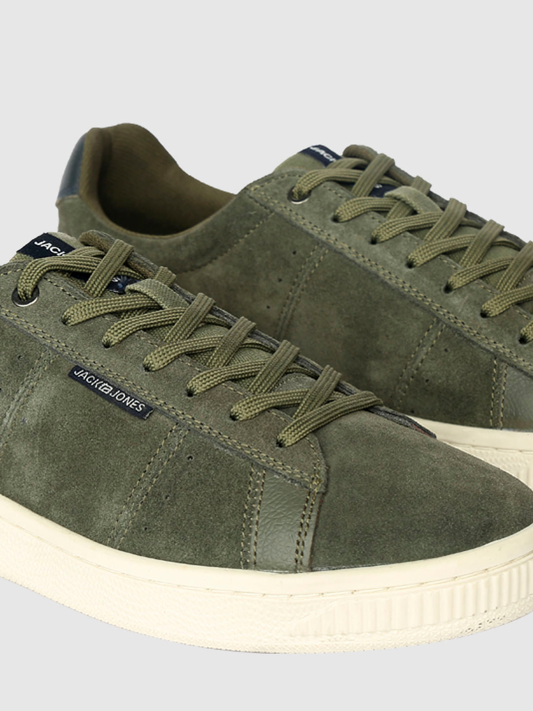 Green Leather Sneakers